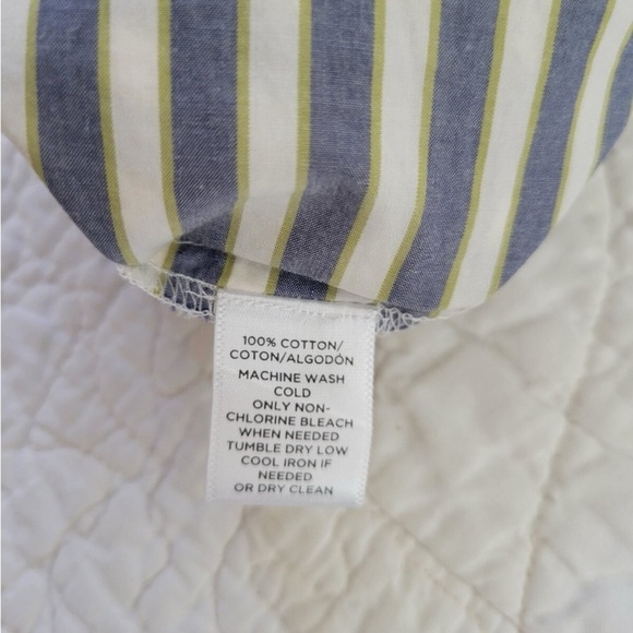 LOFT Navy and White Striped Tank Top - Picture 4 of 4